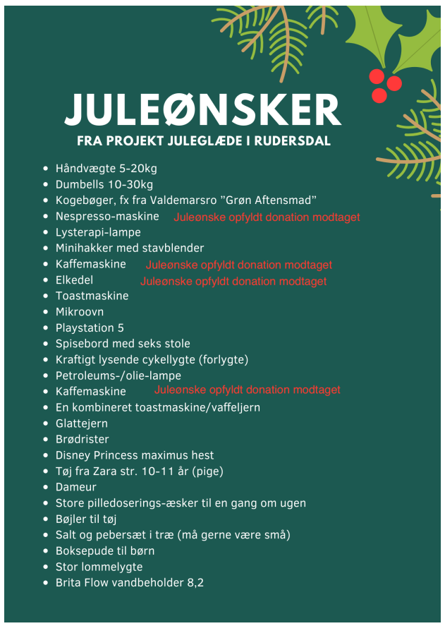 Juleglæde Artikel nyhed